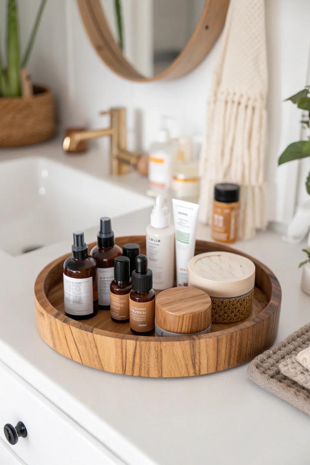 Transform your skincare routine with a chic Lazy Susan—effortlessly stylish and functional!