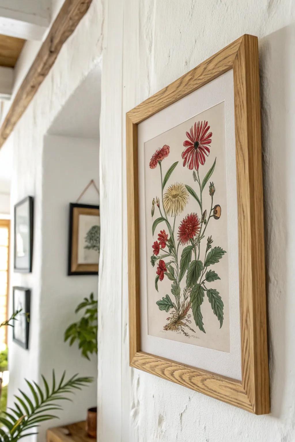 Transform your space with the timeless elegance of vintage botanical prints. 🌿✨
