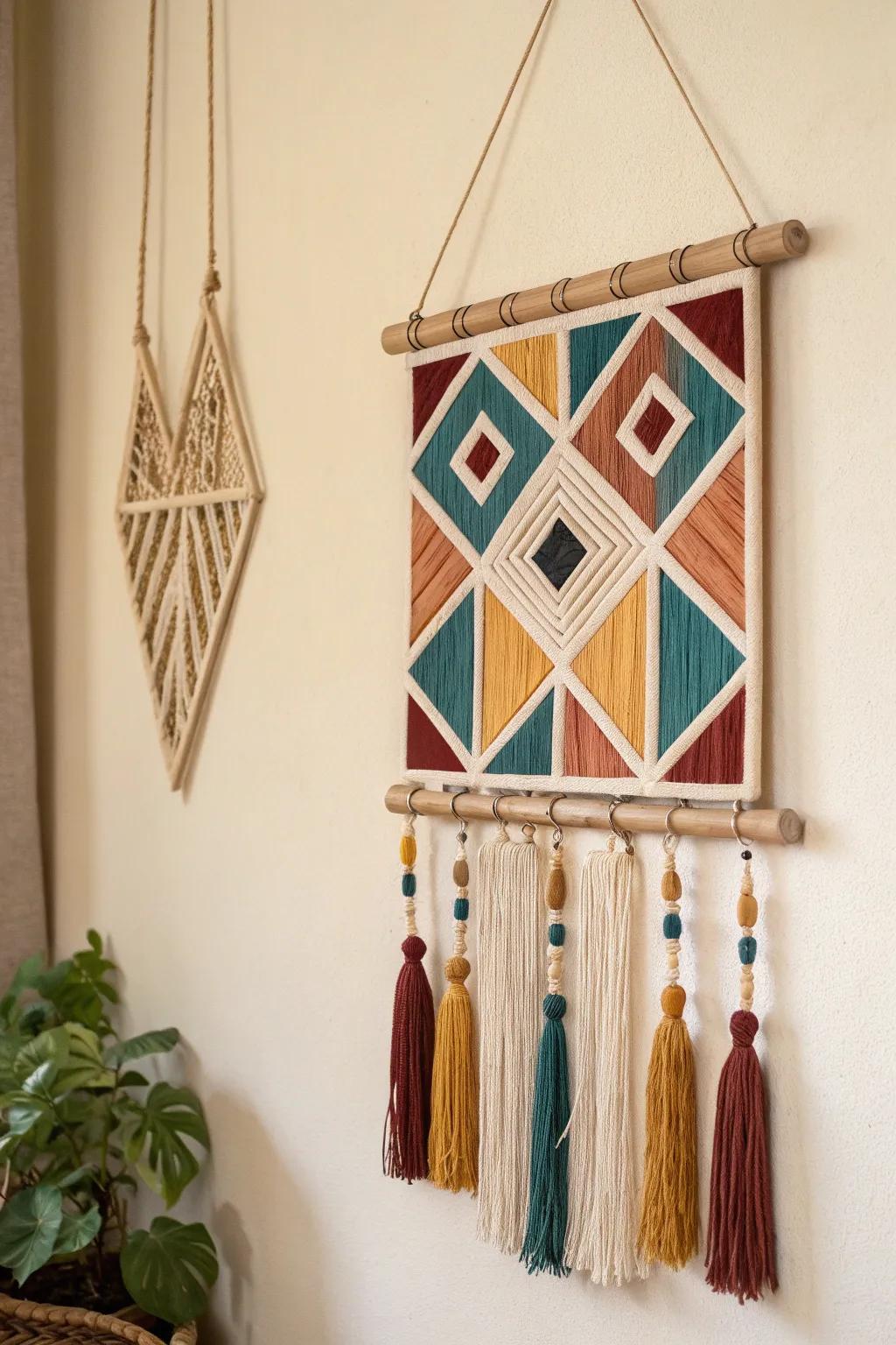 Elevate your space with a stunning boho wood wall hanging—where Scandinavian simplicity meets bold, bohemian charm.
