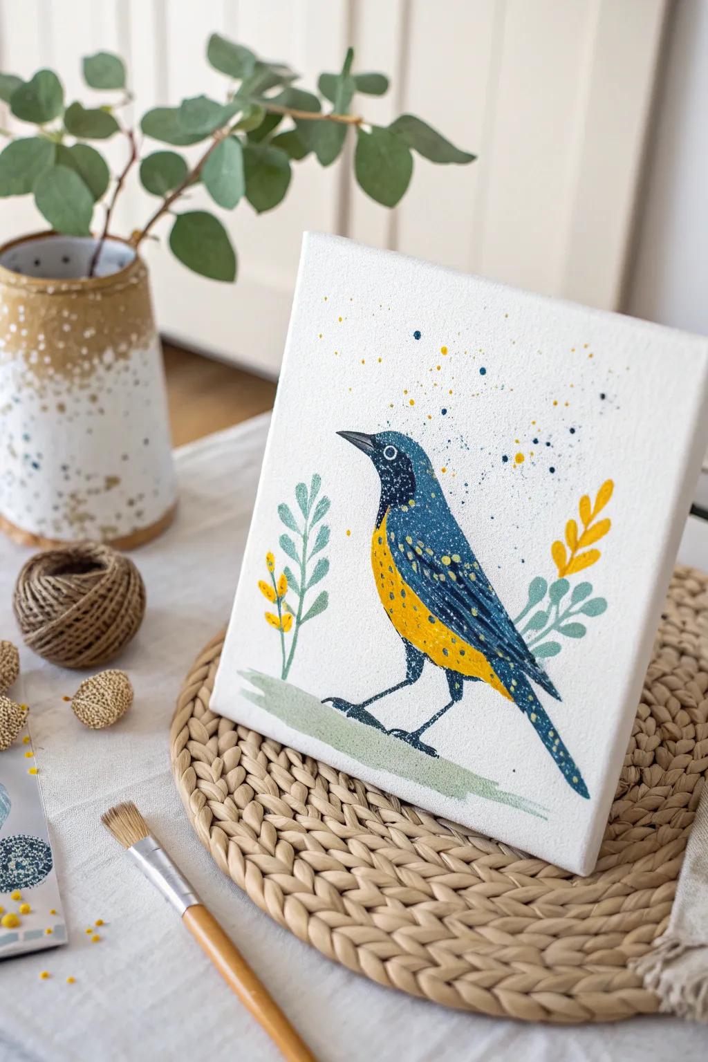 Unleash your creativity with playful textures for an unexpected artistic flair.