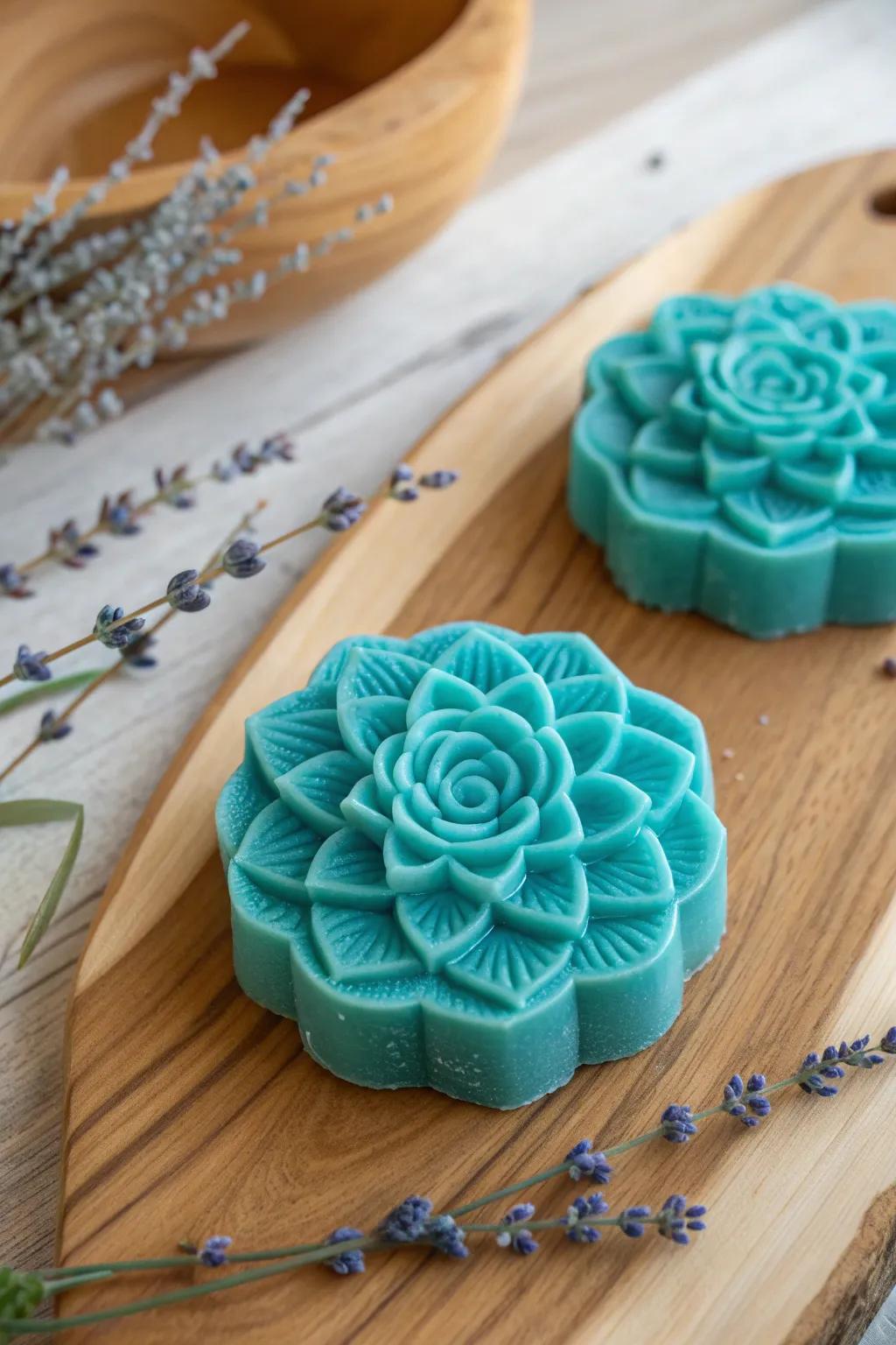 Discover the art of soap carving: where simplicity meets elegance in vibrant hues.
