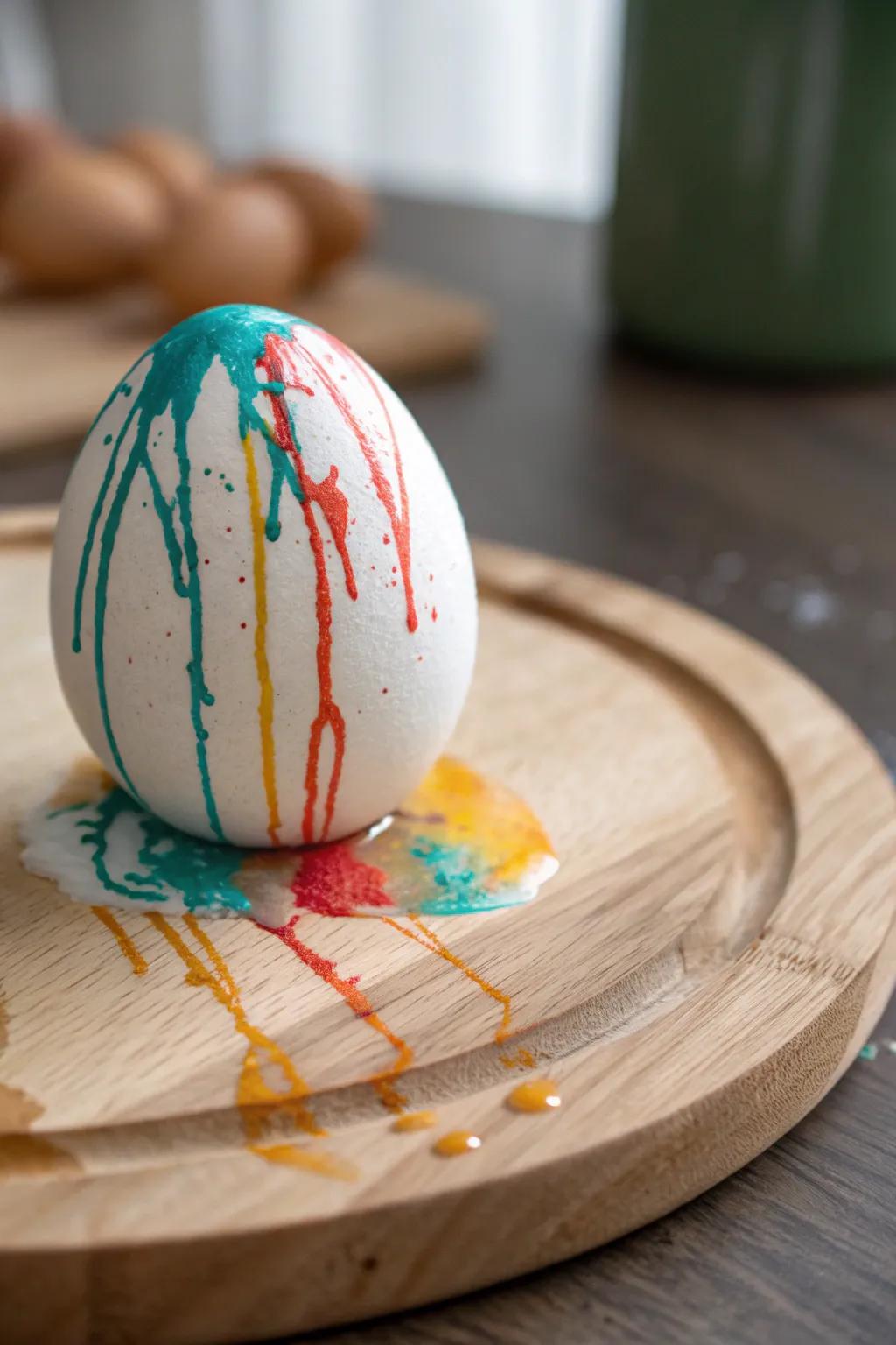 Transform your Easter eggs into stunning art pieces with vibrant crayon drip designs. Embrace creativity and simplicity!