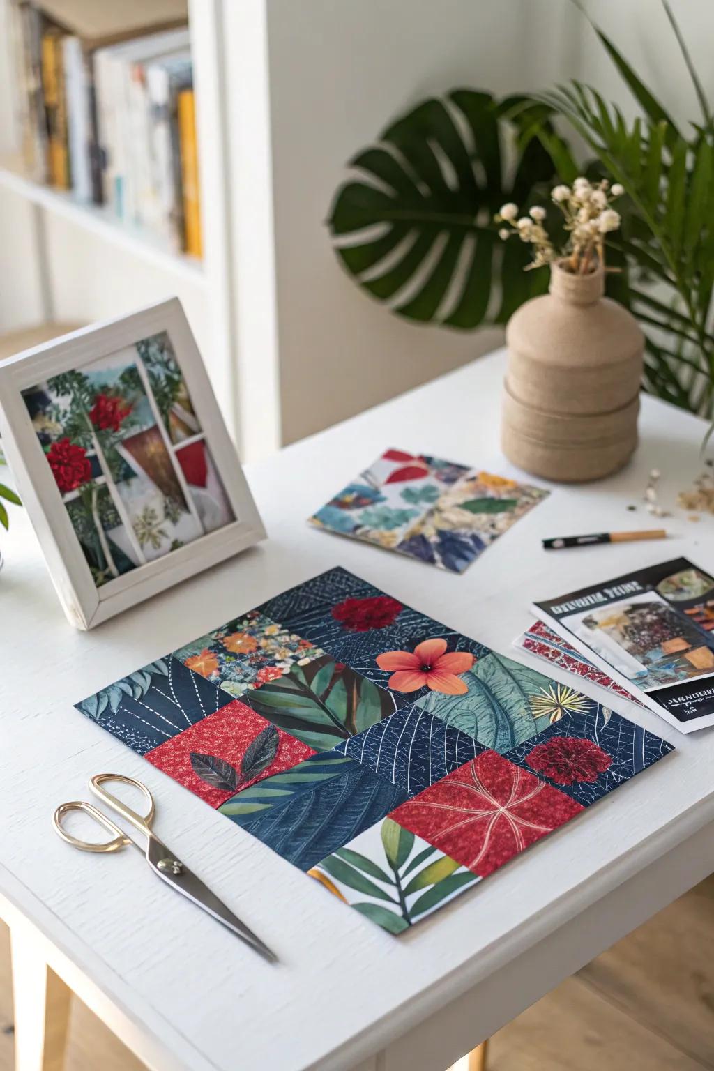 Unleash your creativity with vibrant magazine collage art!