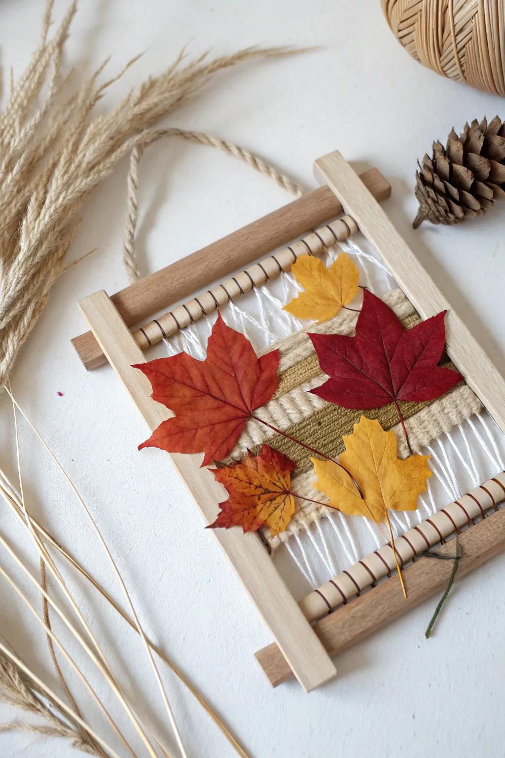 Embrace the beauty of fall with a nature-inspired weaving project that blends rustic charm with minimalist elegance.