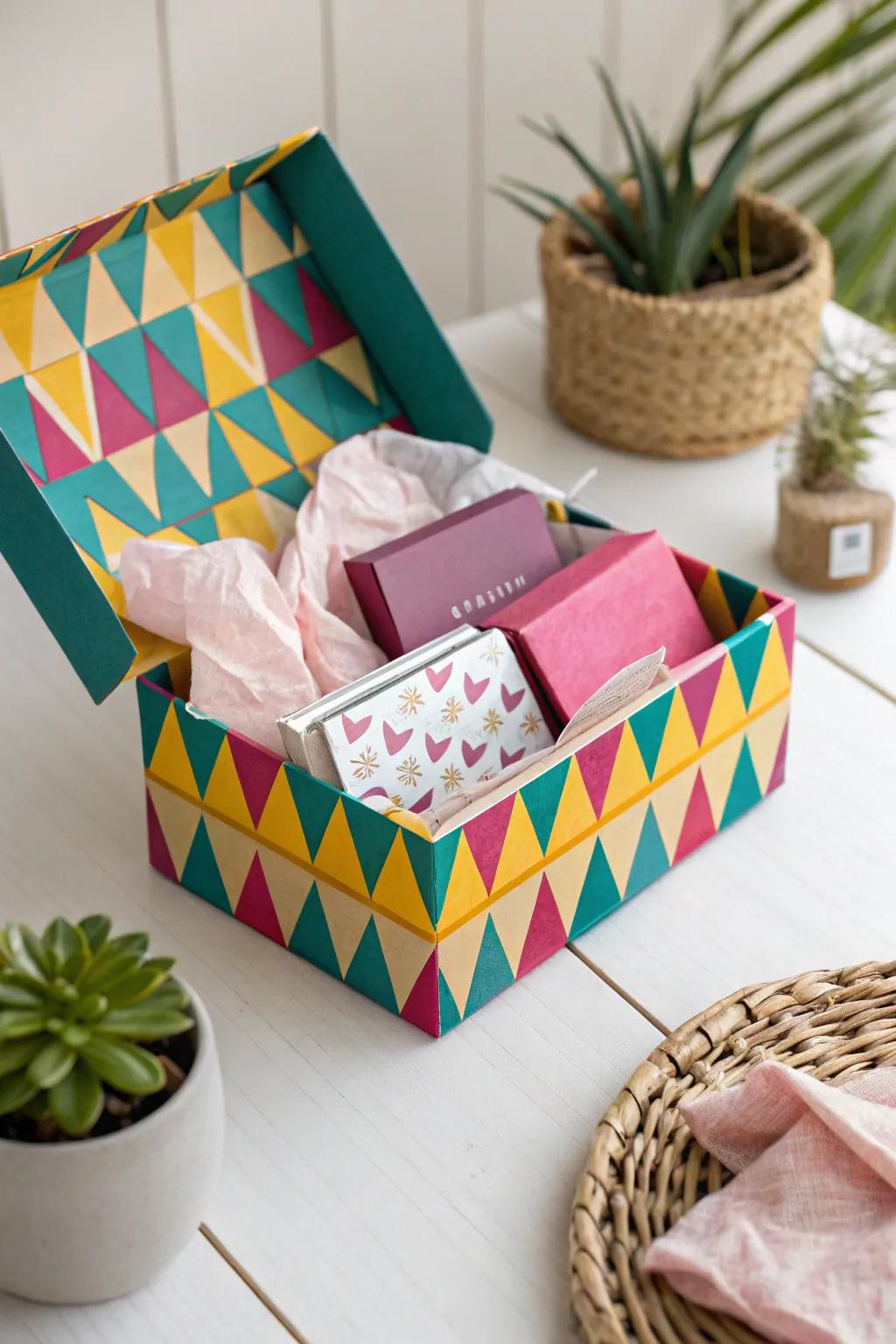 A burst of color in a box – the perfect blend of style and surprise!