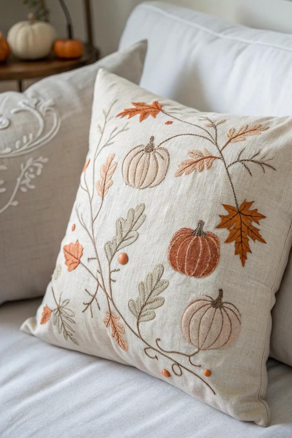 Transform your space with elegant Halloween pillows that blend Boho charm and minimalist elegance.
