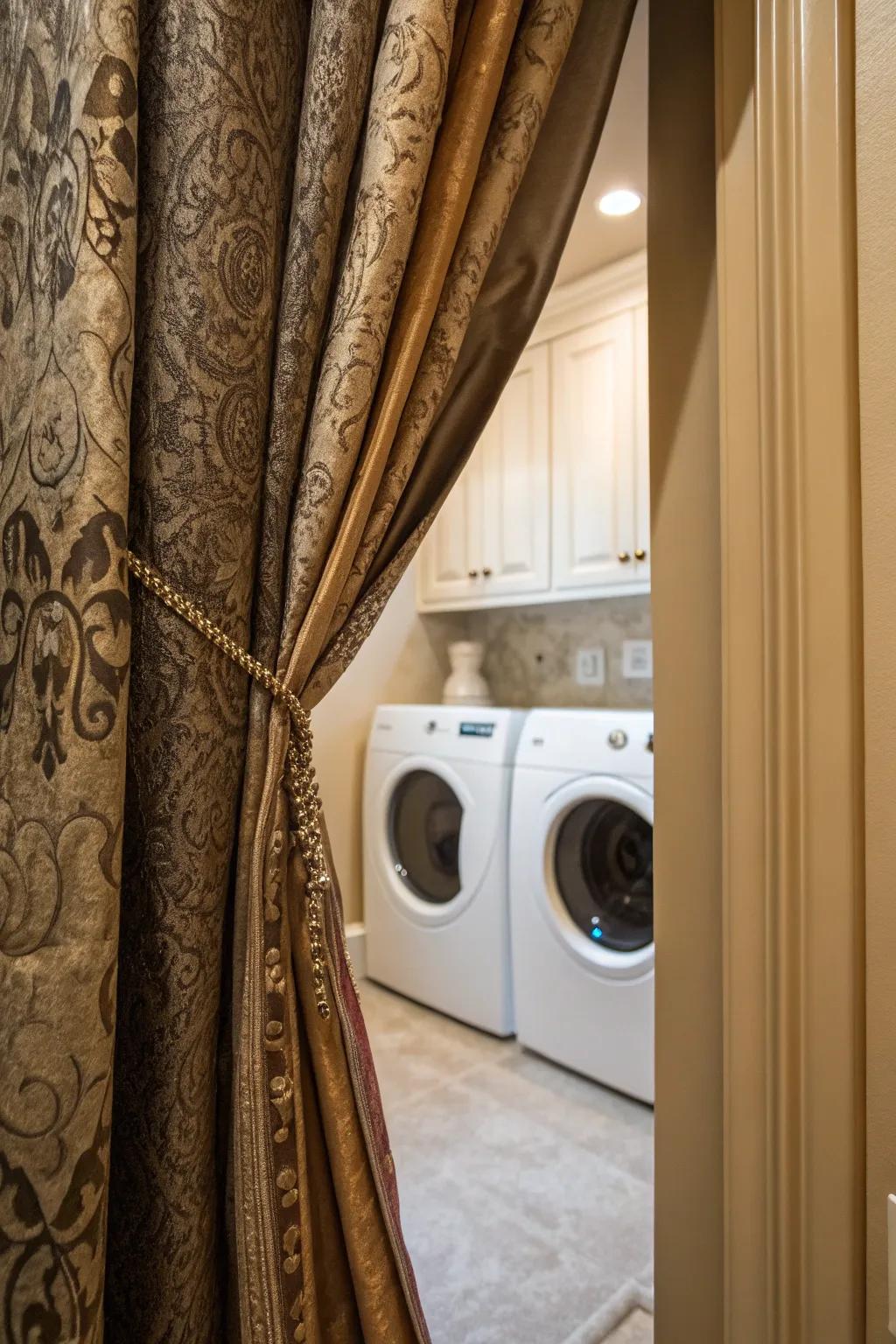 Elevate your space with a touch of elegance and craftsmanship: a curtain that conceals and charms.