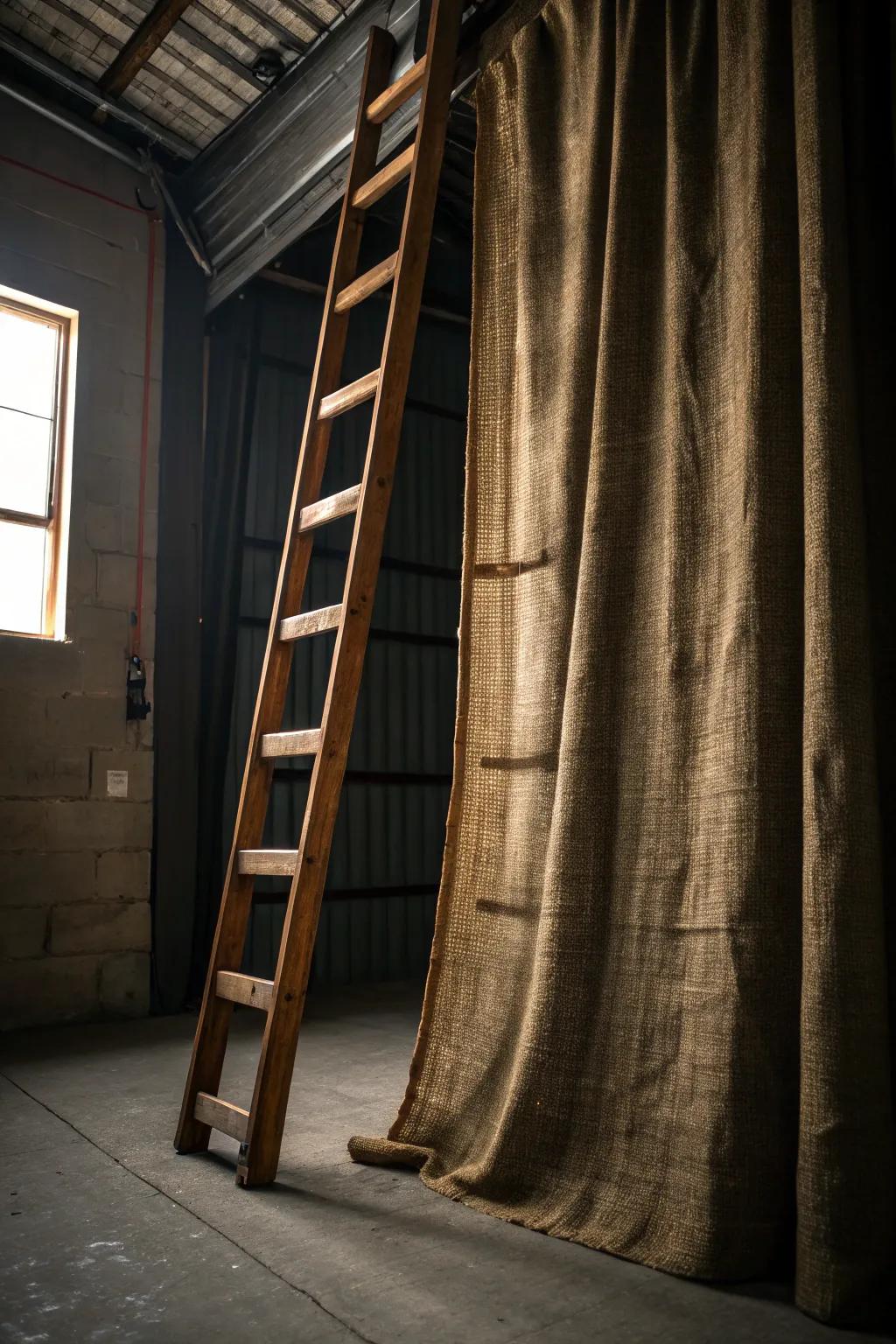 Craftsmanship meets clever storage: Hide your ladder with style.