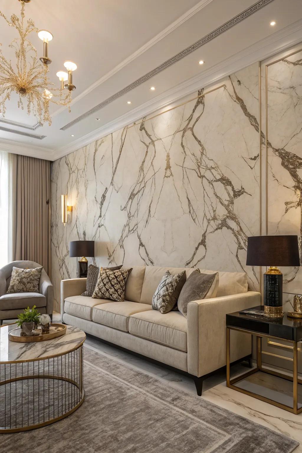 Textured wallpaper provides versatile and impactful options.