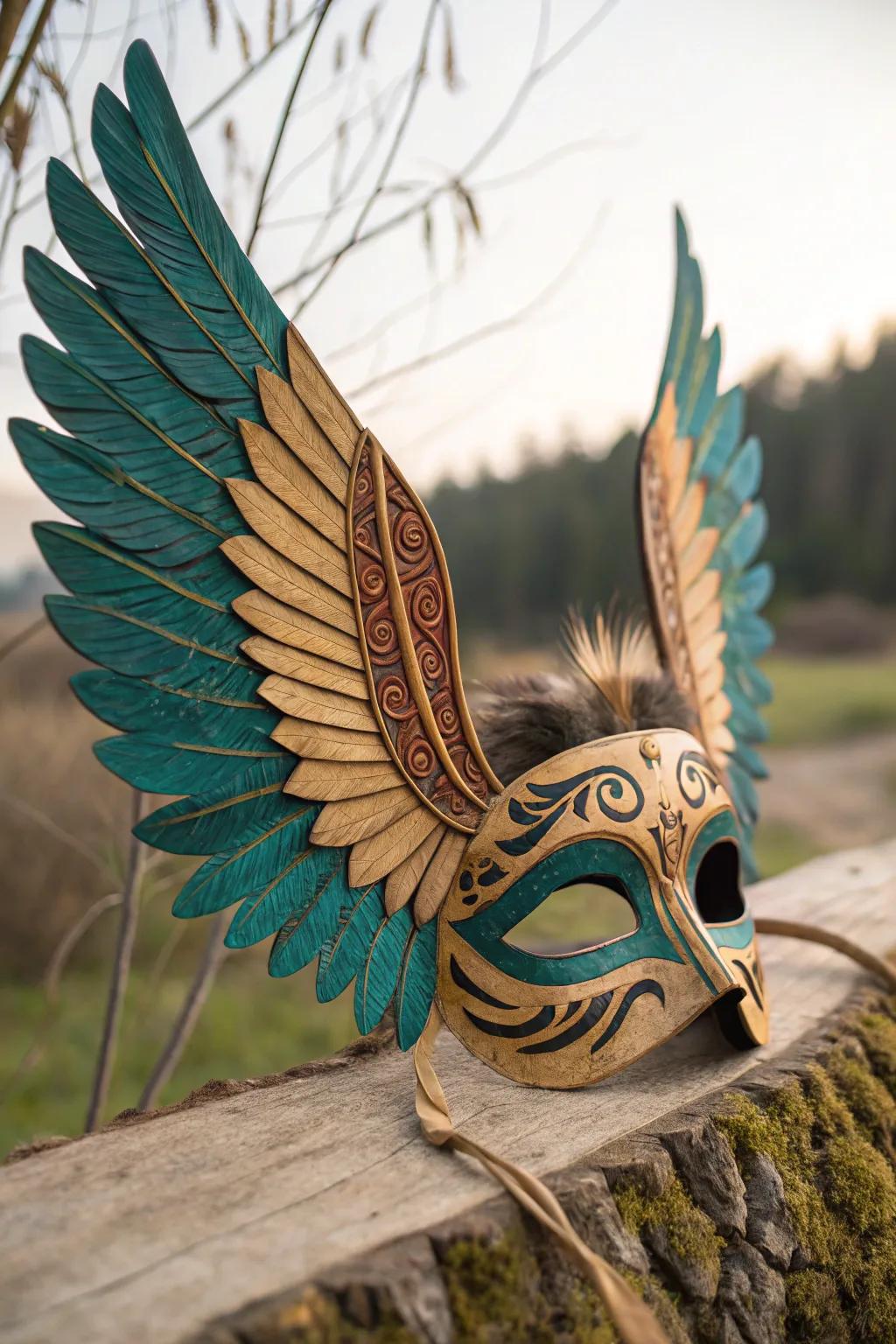 Unleash your inner aspirations with a mask that speaks to the soul. #CraftedFreedom