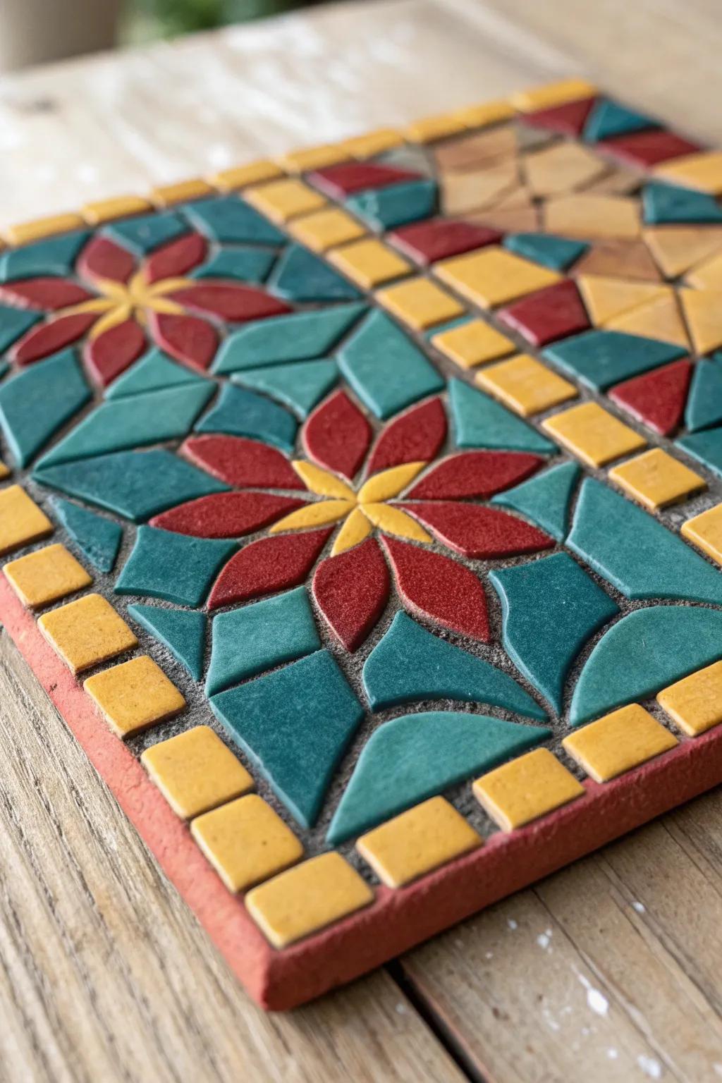Elevate your space with the vibrant allure of handcrafted mosaic tiles.