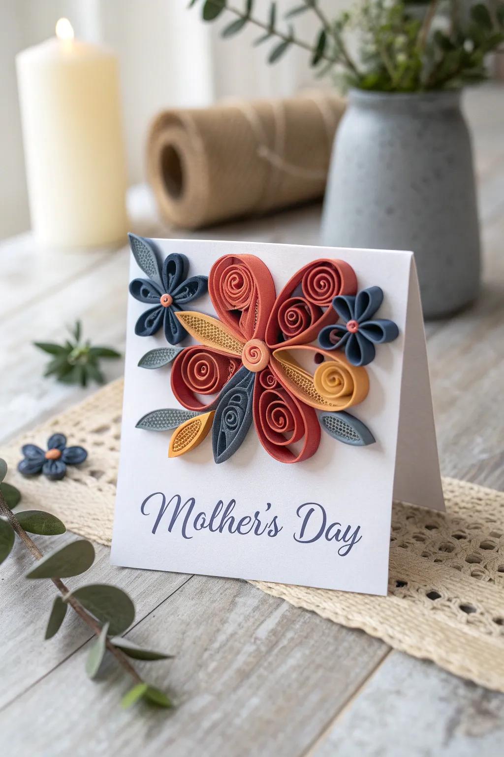 Craft a heartfelt message with a Quirky Quilling Card—where art meets emotion.