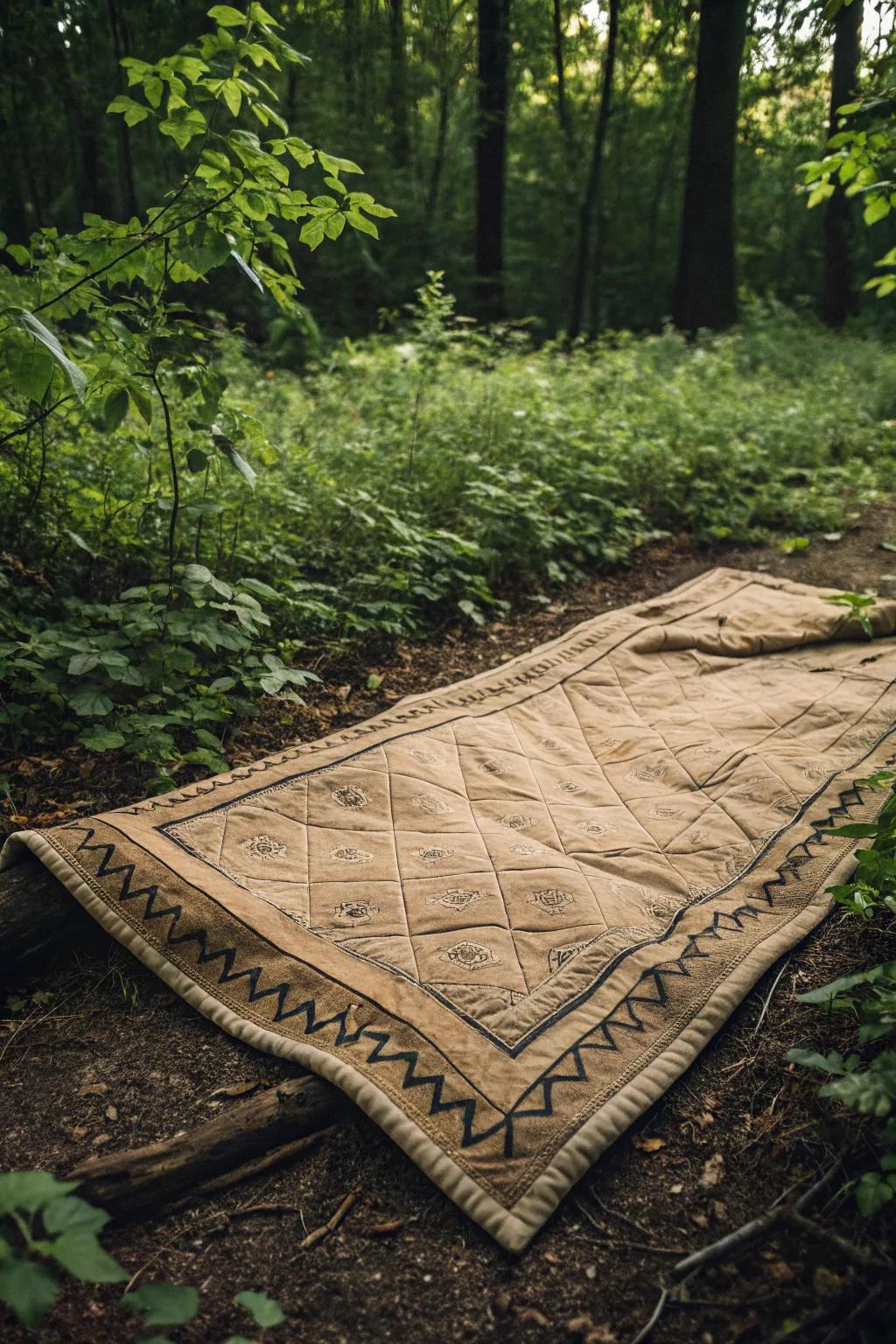 Craft Your Eco-Friendly Escape: Transform moving blankets into sustainable camping essentials.