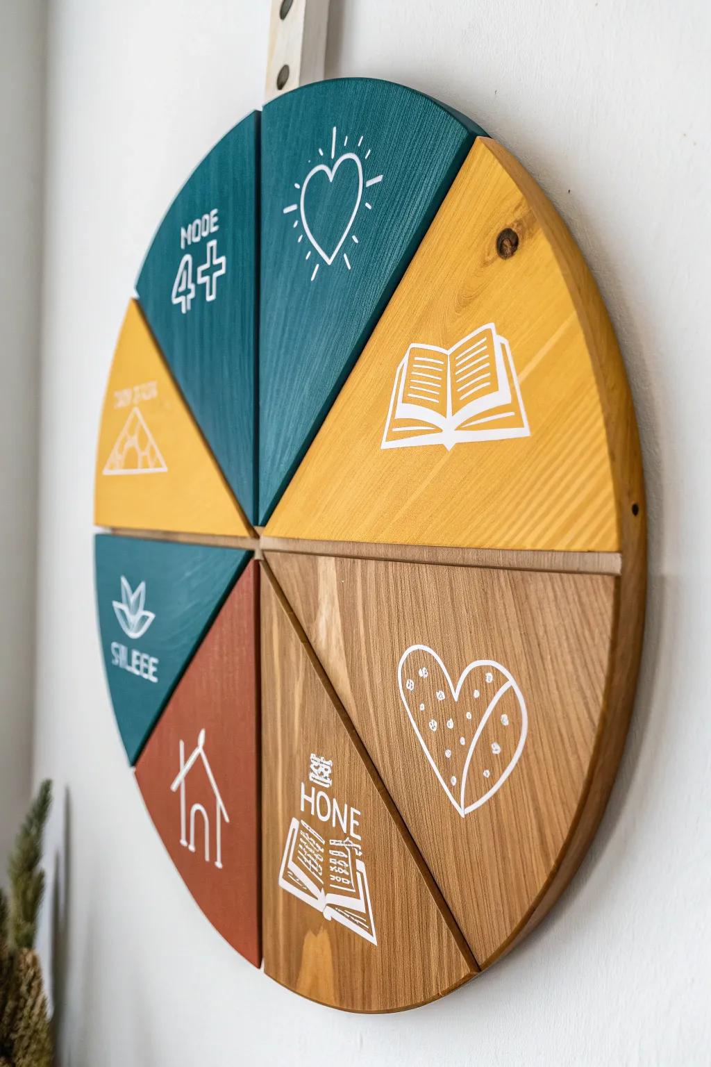 A slice of gratitude: celebrate what you're thankful for with a colorful, handcrafted pie chart.
