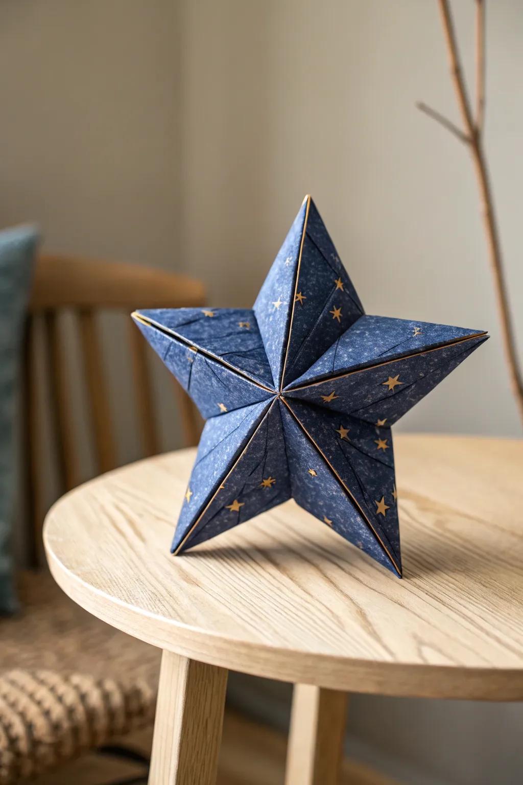 Unleash your inner warrior with this beautifully crafted origami ninja star, perfect for adding a touch of elegance to any themed gathering.