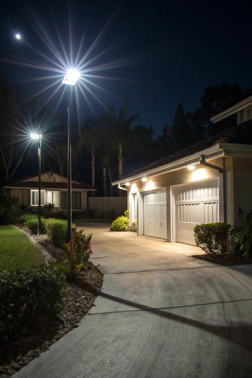 Solar motion sensor lights provide security and peace of mind.