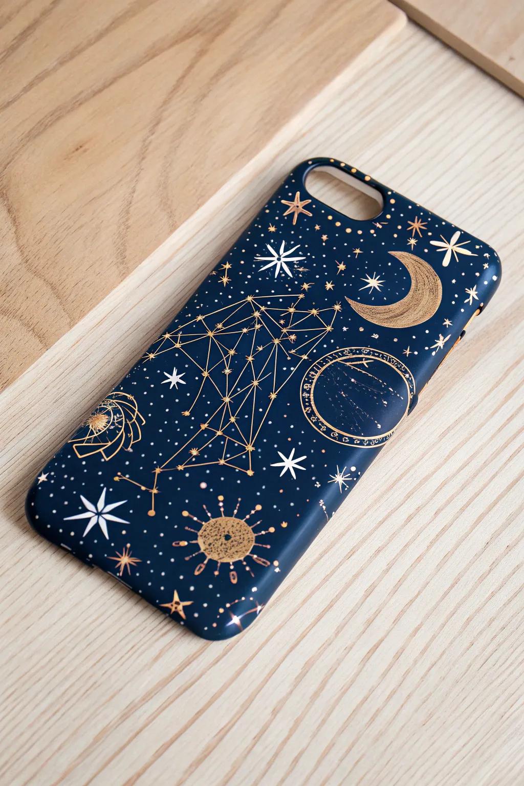Craft your universe: Transform your phone into a celestial masterpiece with a touch of boho charm.
