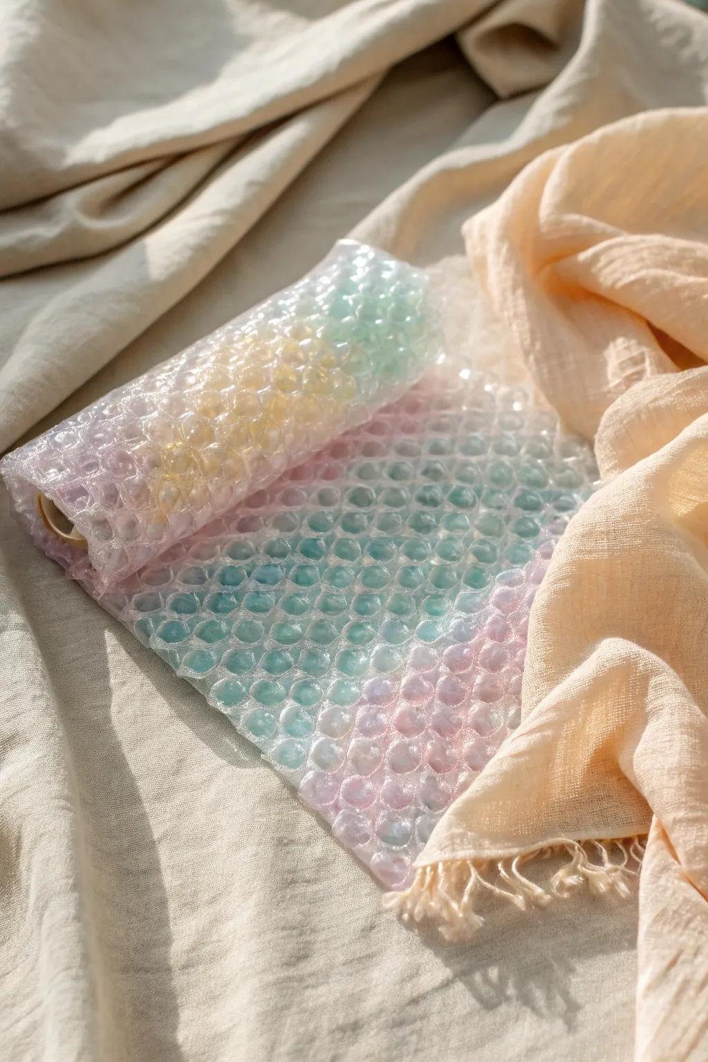 Turn ordinary bubble wrap into a canvas for creativity. Discover the art of texture!