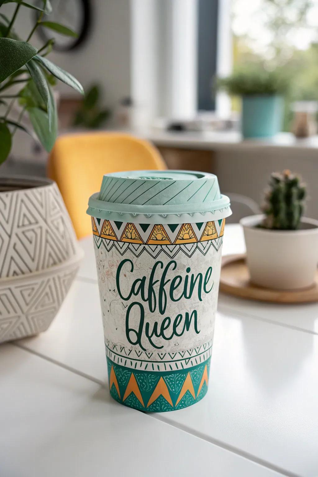 Sip in style with our charming 'Caffeine Queen' squishy — a touch of whimsy for your minimalist space!