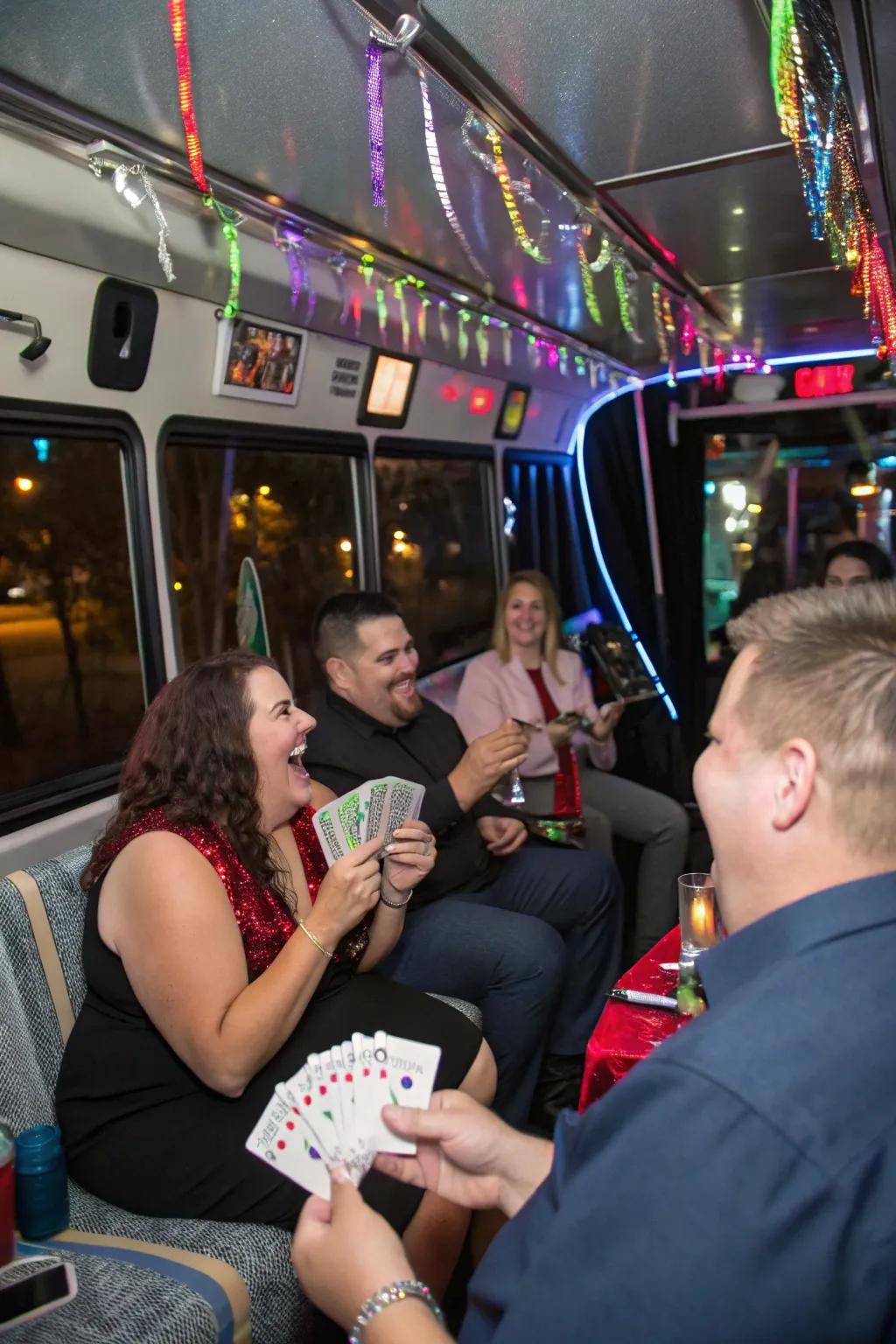 Interactive games add a playful element to the party.