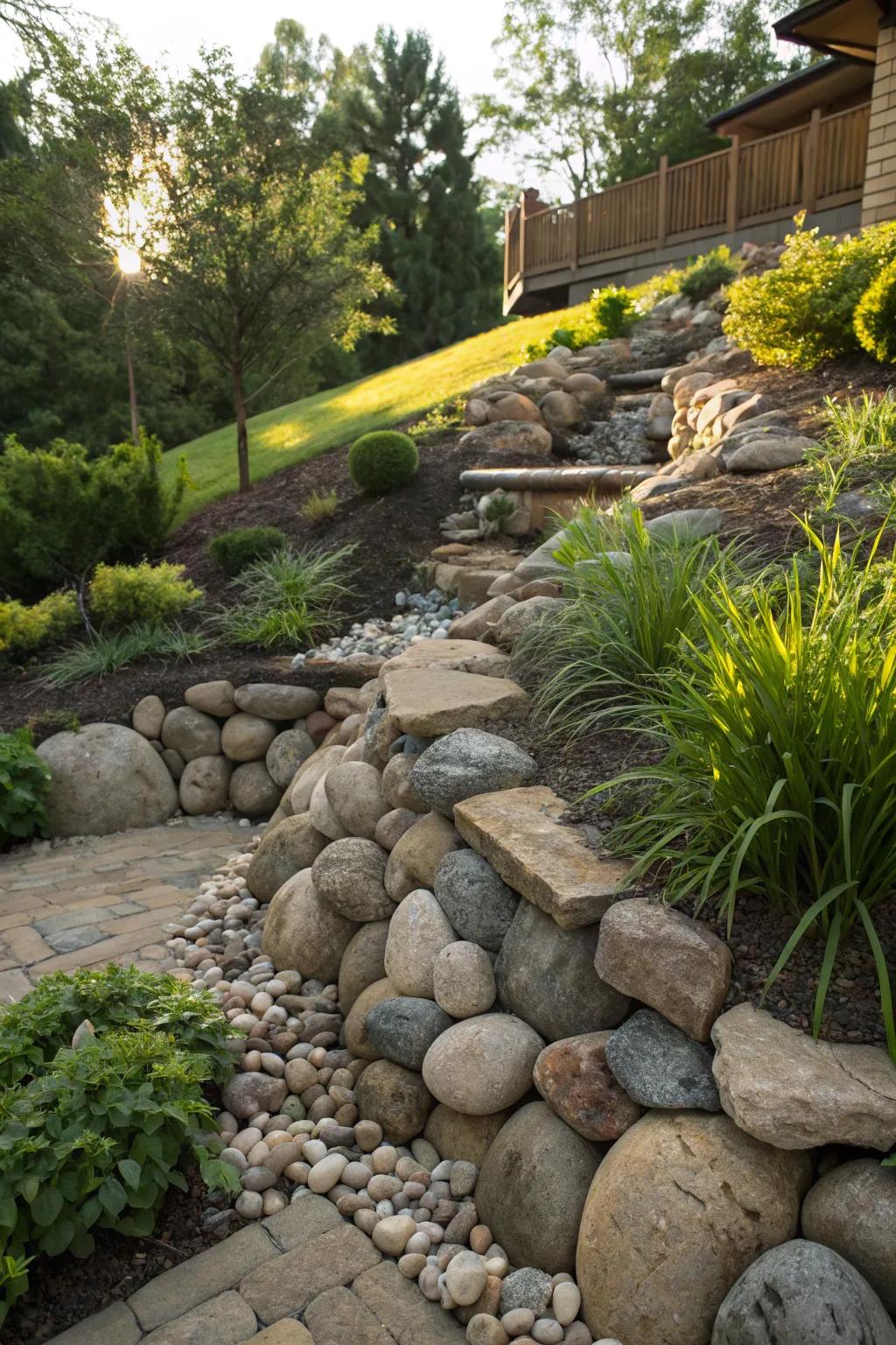 Masterful stonework: Elevate your garden with functional beauty.