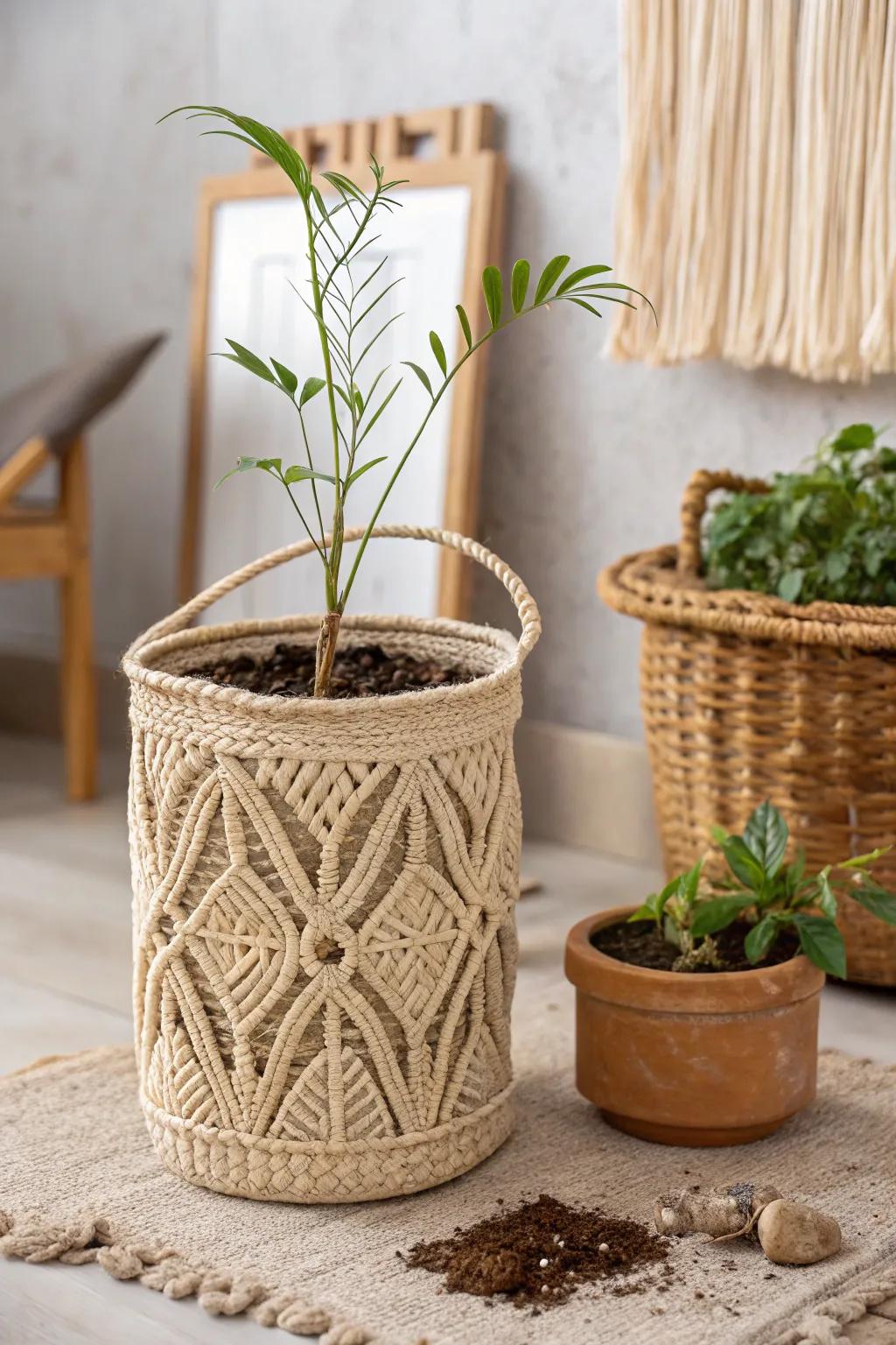 Elegant protection: Crafting beauty and function for your garden's tender seedlings.