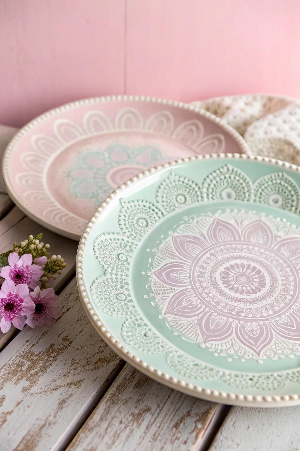 Embrace vintage vibes with delicate lace patterns and pastel hues. Capture the elegance of yesteryears. 🌸✨