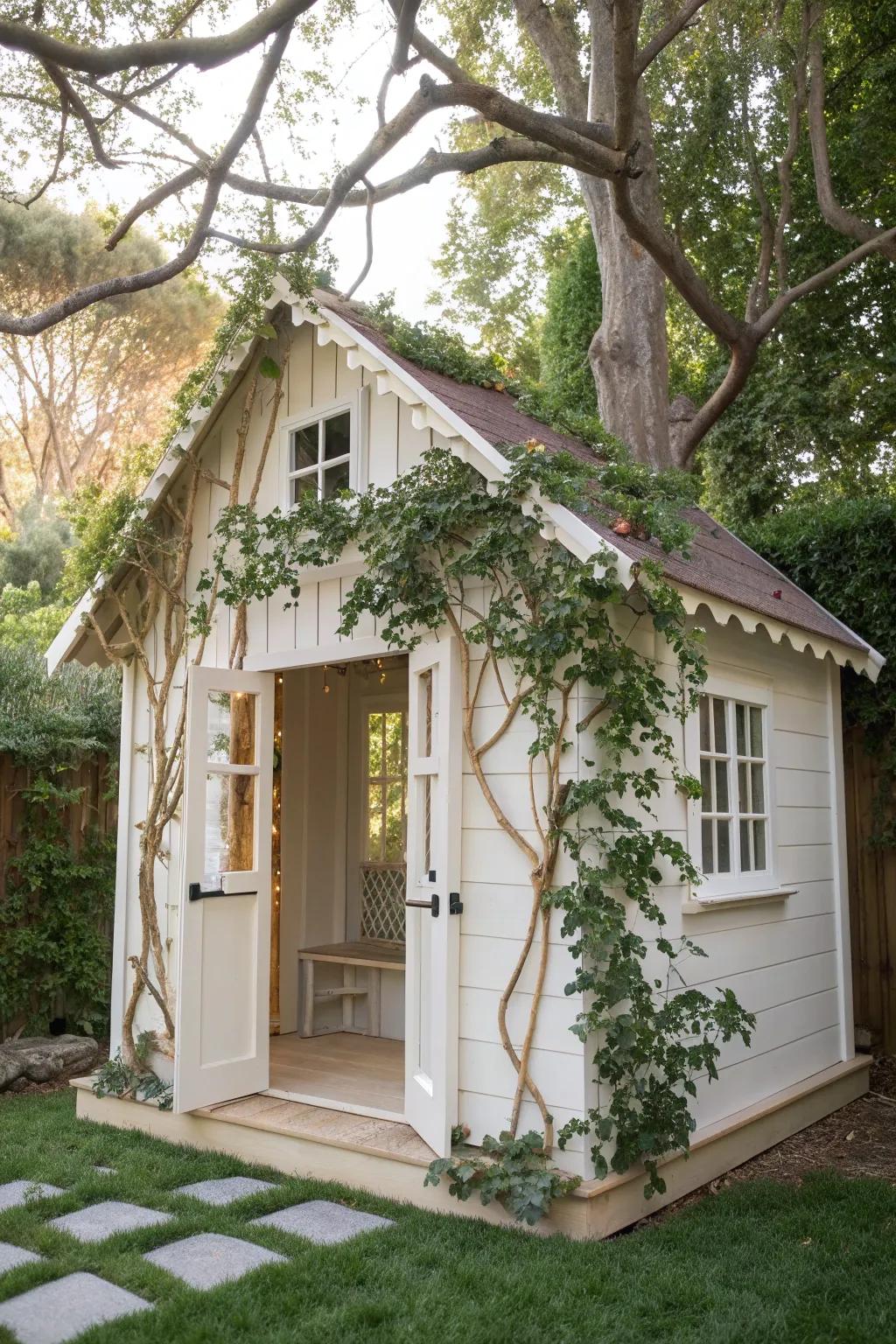 Discover the magic of a Nature-Inspired Nook—a minimalist playhouse that blends simplicity with enchanting natural beauty.