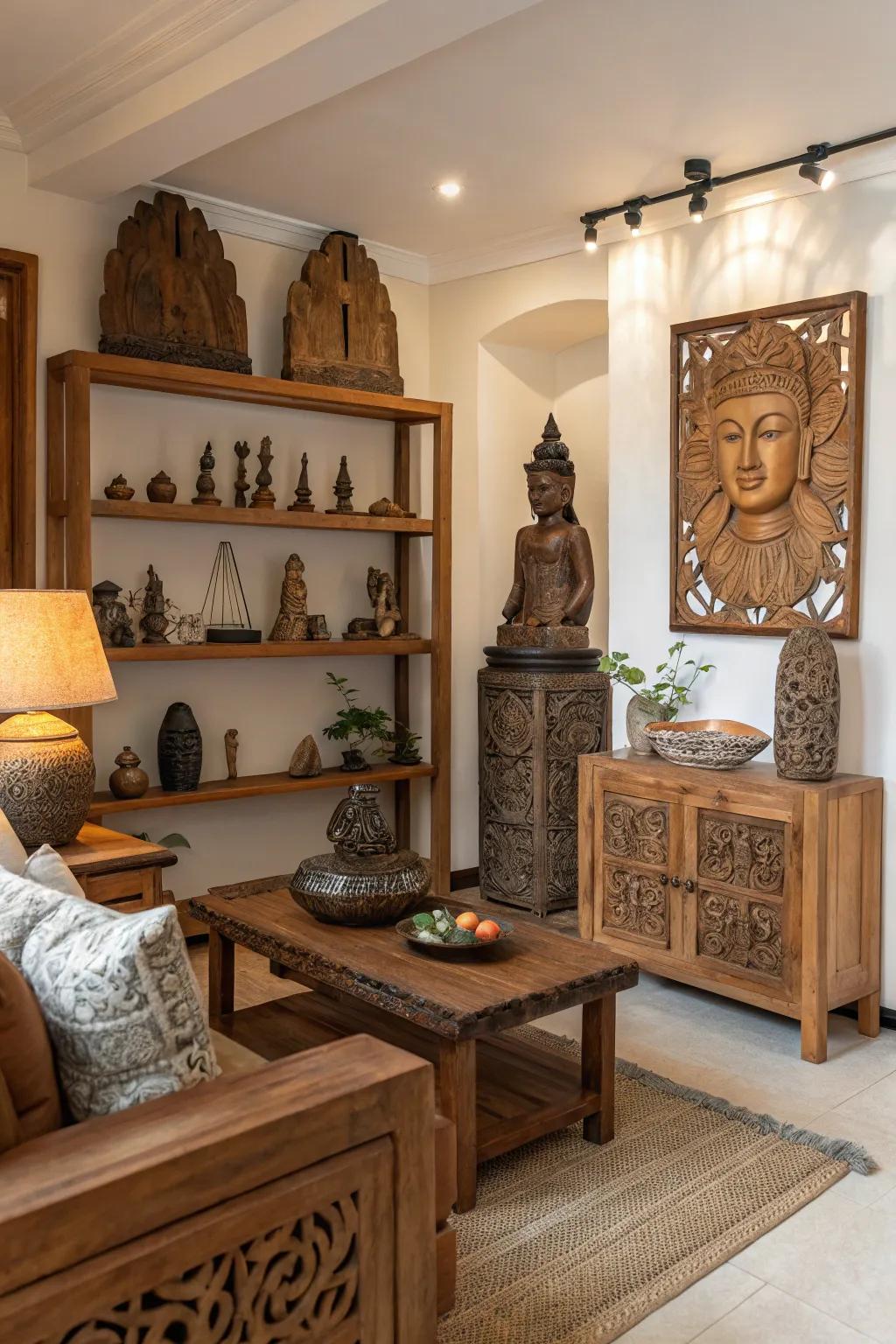 Handcrafted art adds a unique and personal touch.