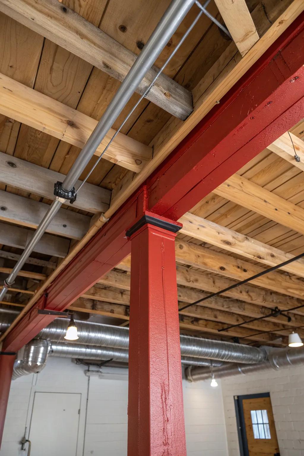Transform your rustic space with a bold pop of color.
