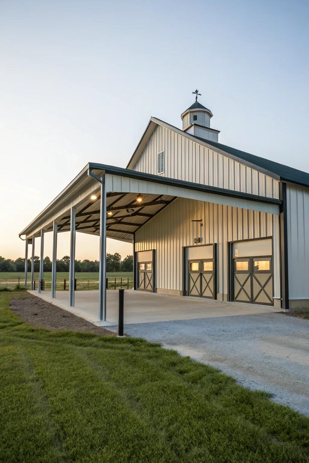 Symmetrical design offers balance and visual appeal.