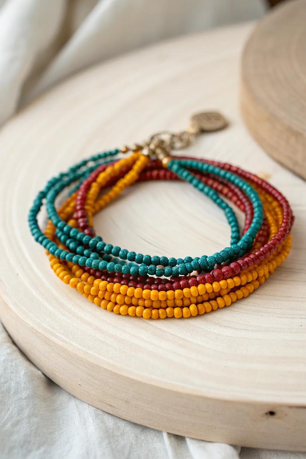 Elegance in Every Wrap: Discover the Bold Beauty of Seed Bead Bracelets.