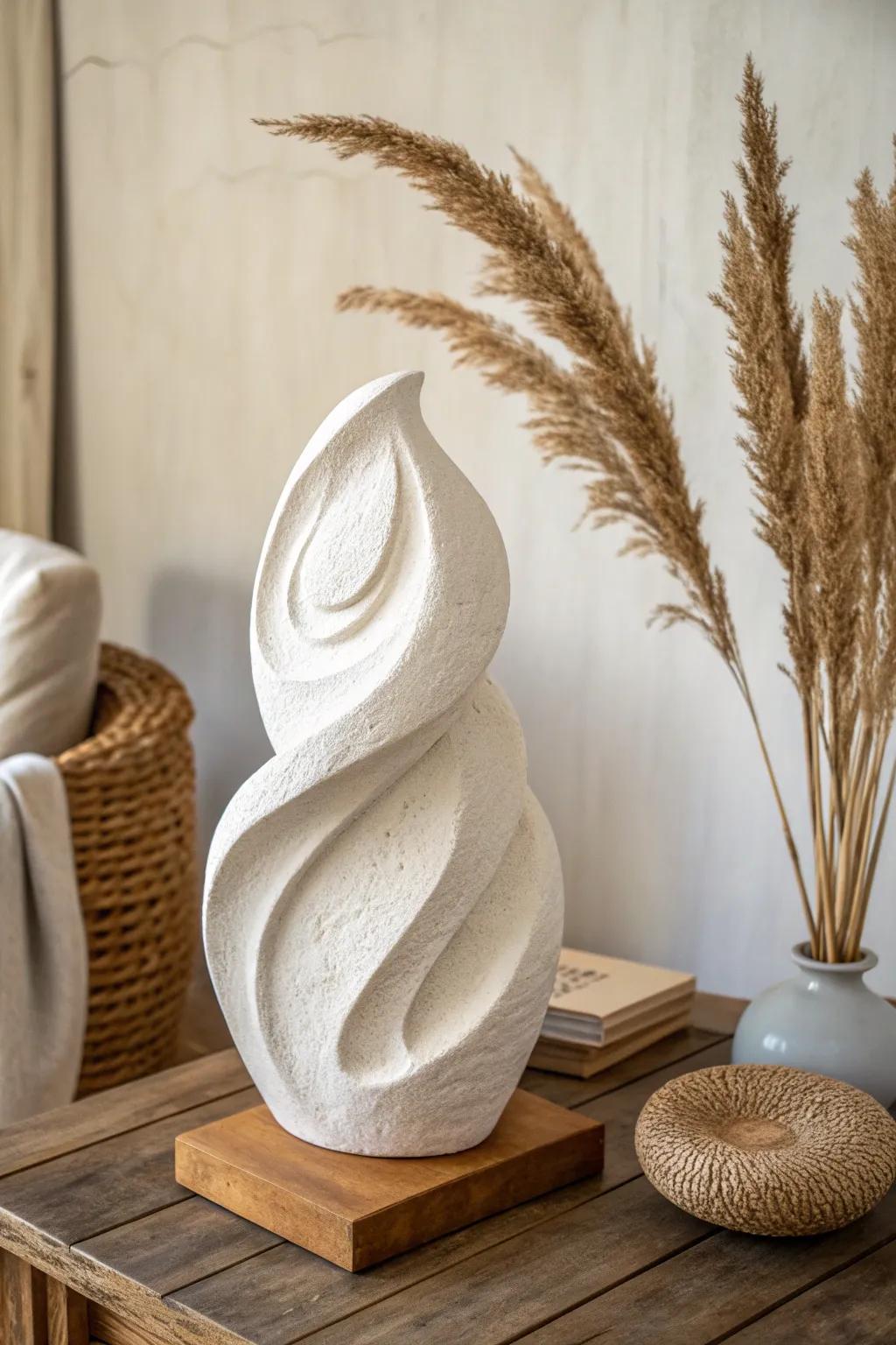 Discover the art of simplicity with elegant plaster casts, where nature's forms meet minimalist design.