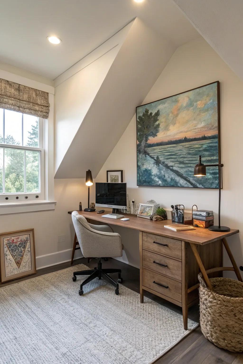 Infusing personality with strategic art placement