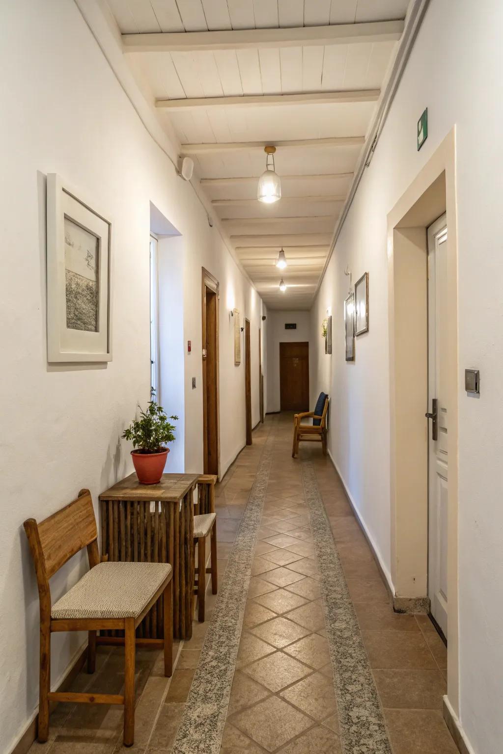 Minimalism enhances clarity and elegance in small spaces.