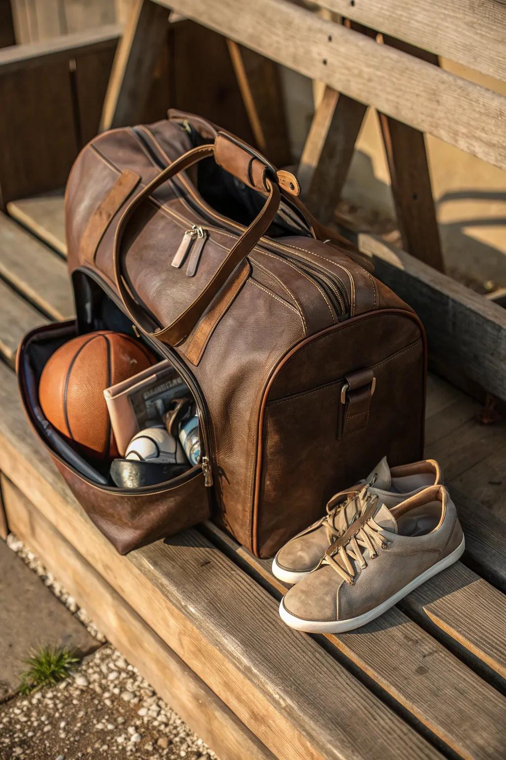 Elevate your game with a duffle bag that blends style and functionality, perfect for all your sports essentials.