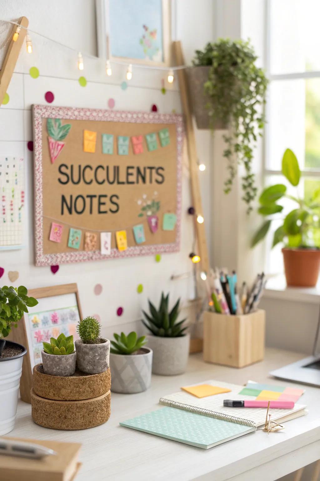 Add a touch of humor and charm with succulent word play.