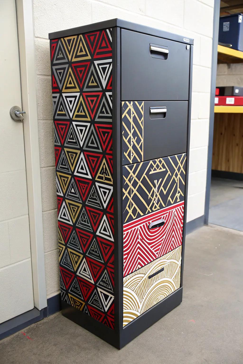 Geometric Elegance: Transforming the ordinary into extraordinary with bold patterns.