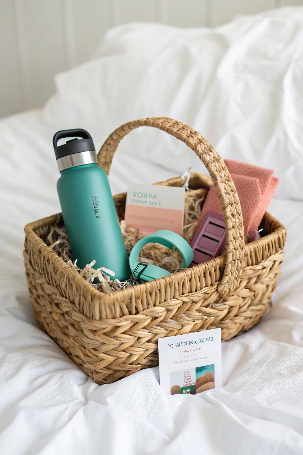 Elevate your workout routine with the ultimate Fitness Fanatic Basket! 🎁✨