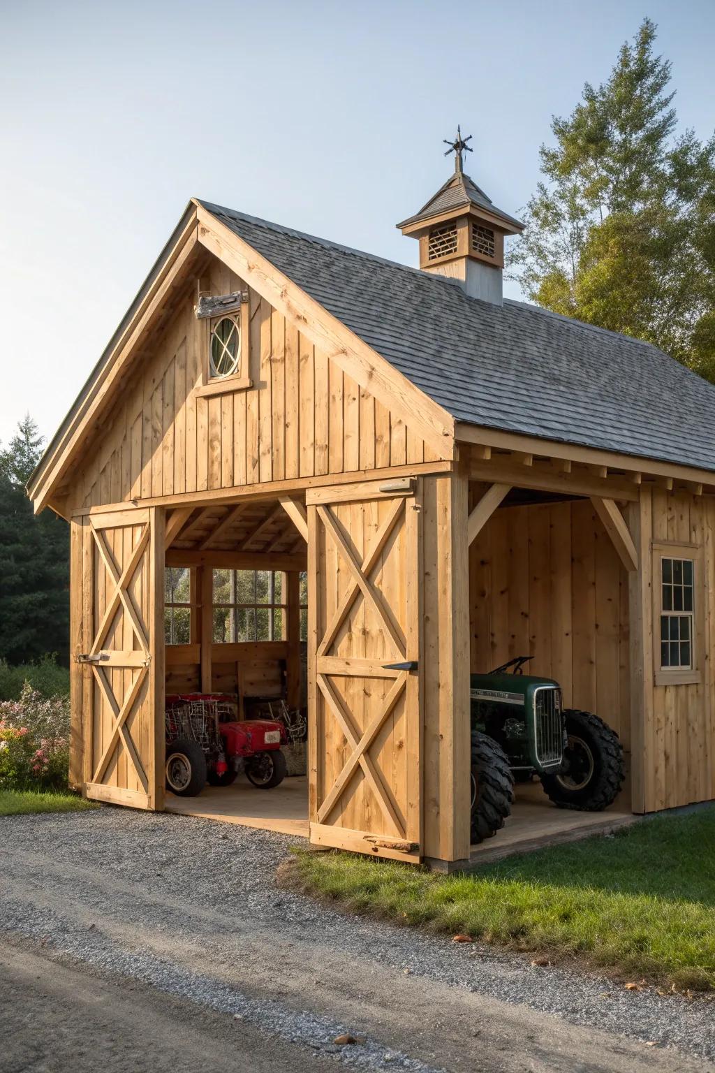 Gable Roof Elegance: Timeless craftsmanship meets practical design.