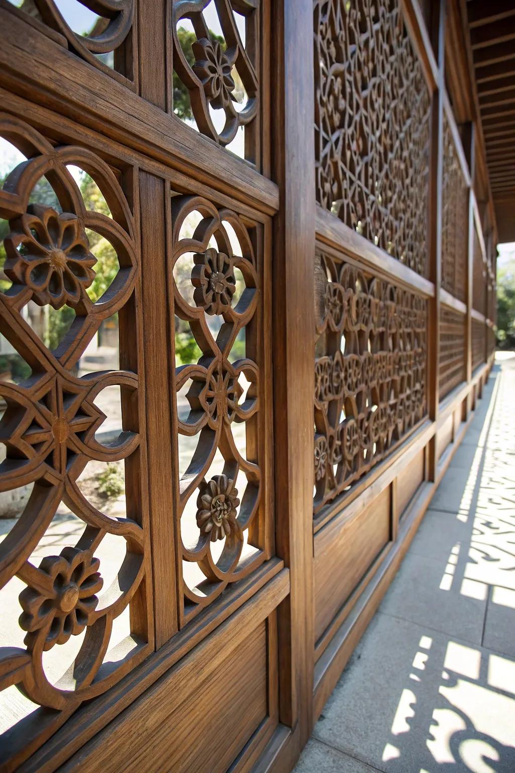 Elevate your deck with artisanal latticework that speaks of personal style and craftsmanship.