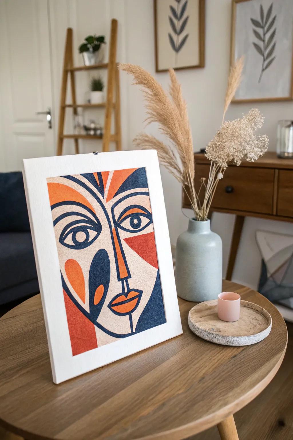 Discover the beauty of abstract faces and let every line tell a new story.