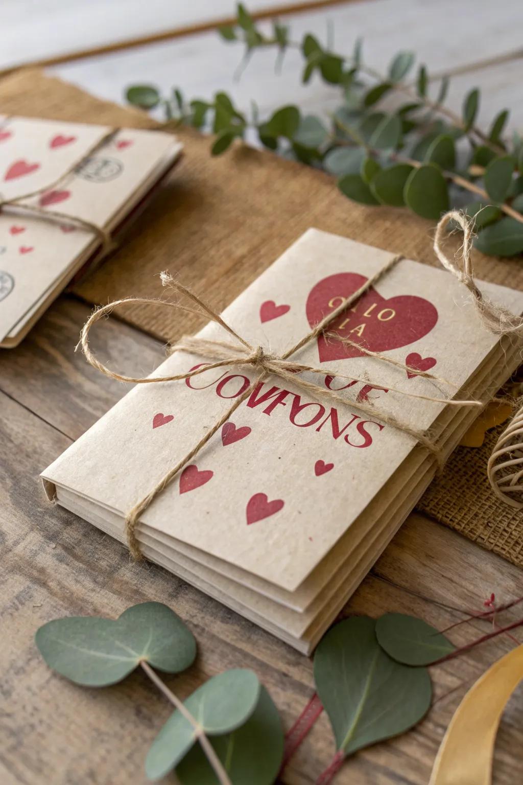 Create heartfelt moments with DIY love coupons, the perfect blend of simplicity and charm.