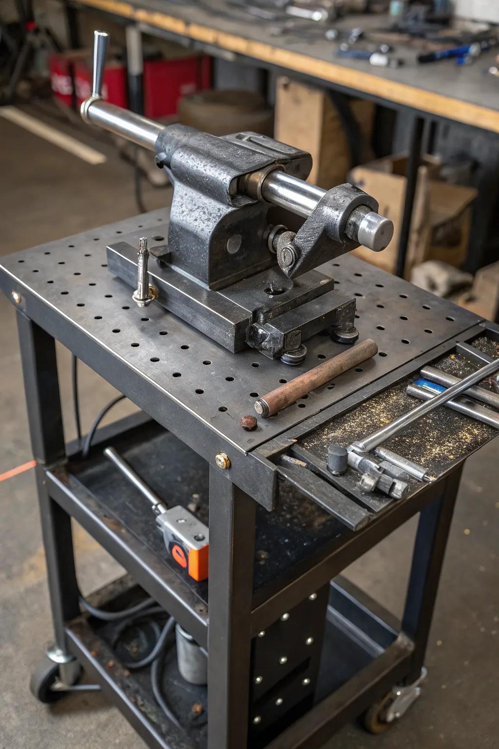 Elevate your projects with a versatile removable vise mount—where craftsmanship meets functionality.
