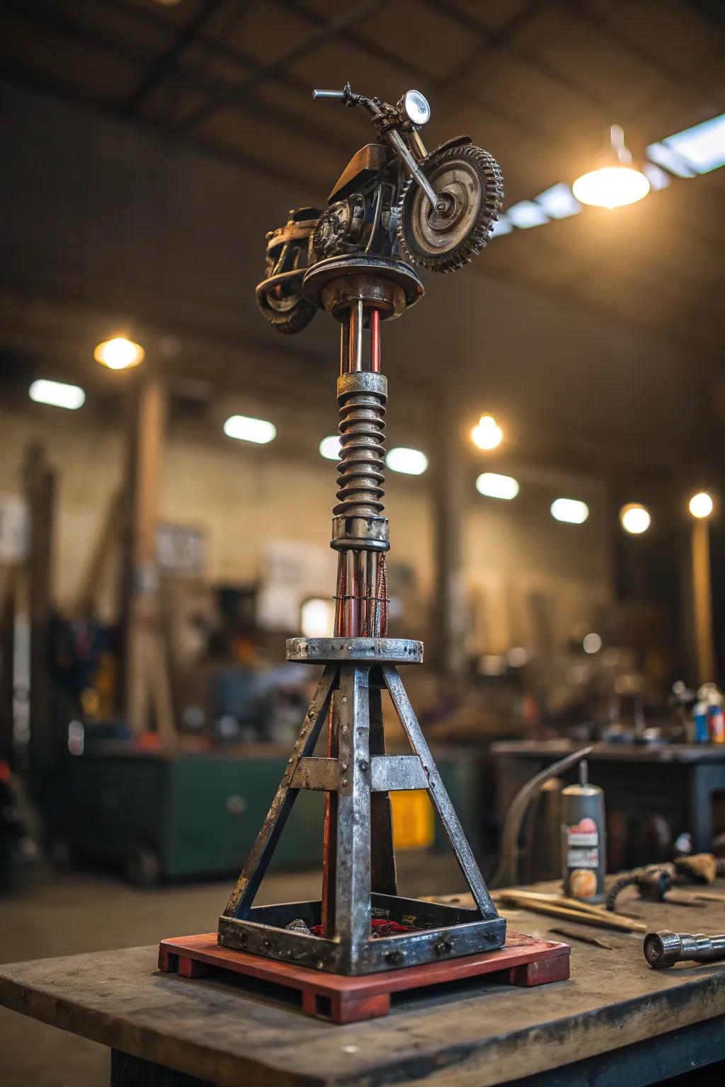 Transform your workspace with a sculptural masterpiece: a welding stand that sparks conversation and creativity.