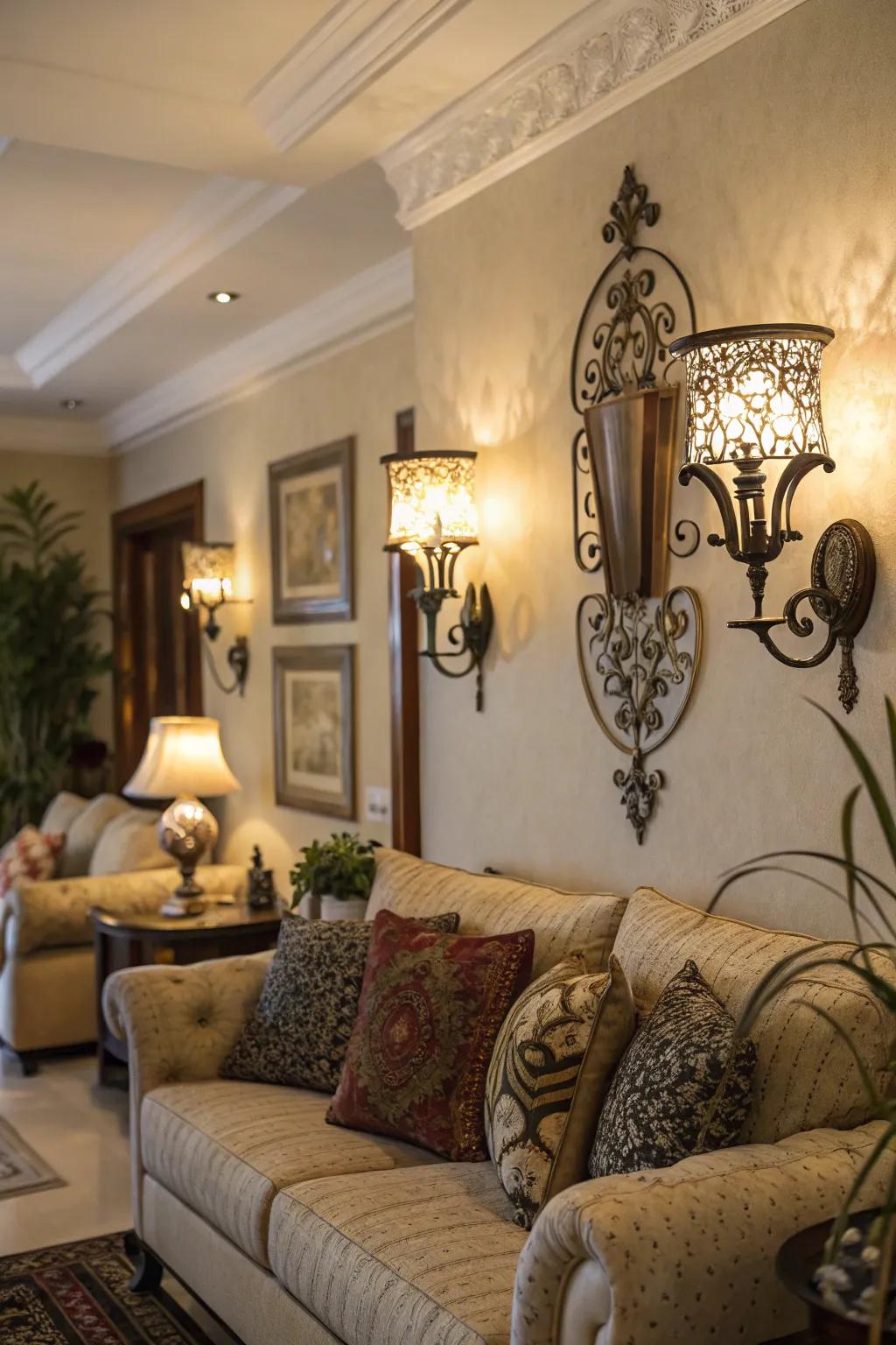 Decorative lighting can enhance the ambiance of your space.