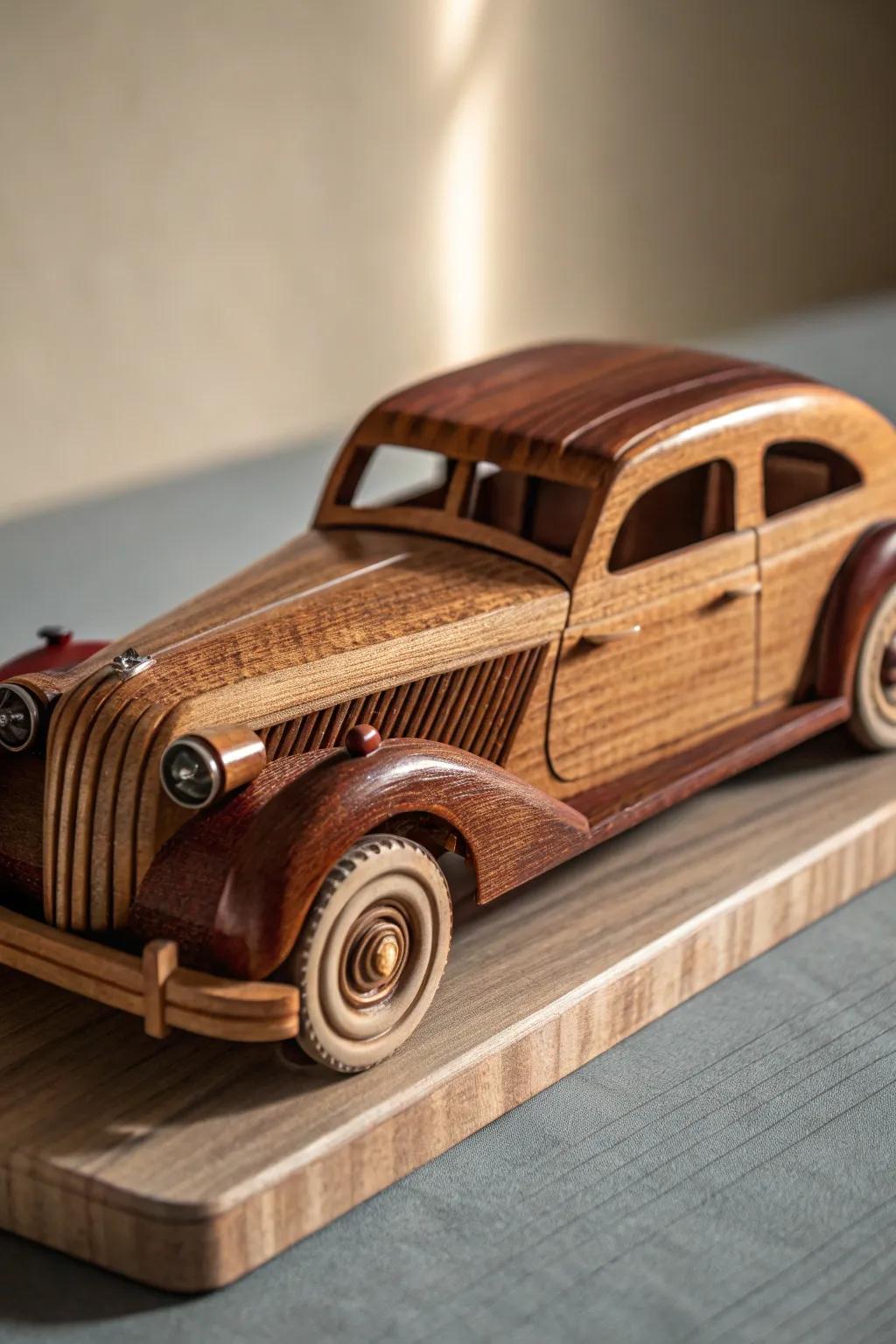 Revive the elegance of yesteryear with this handcrafted wooden classic.