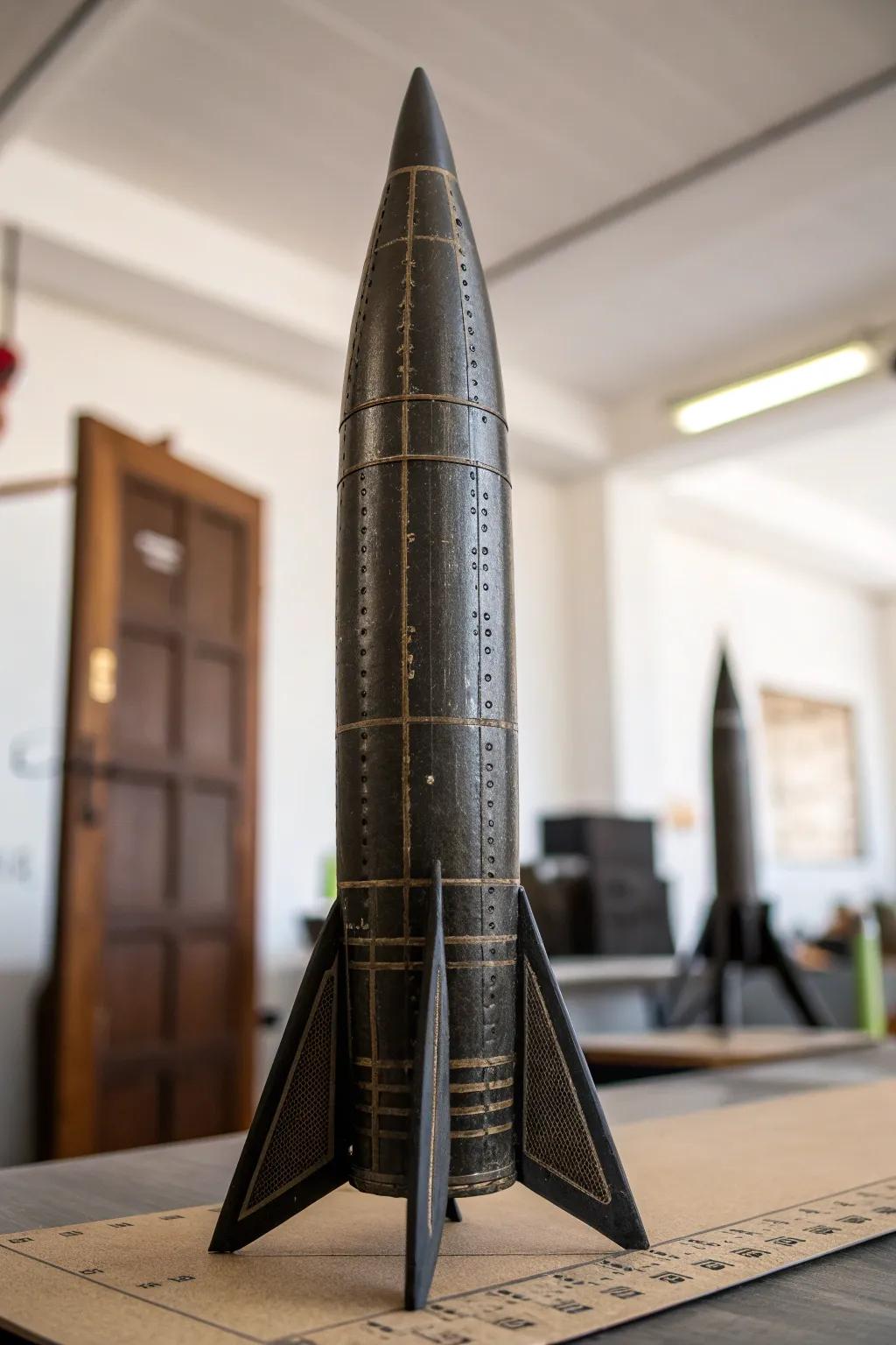 Experiment with fin placement to master the perfect balance of stability and agility in your bottle rocket designs.