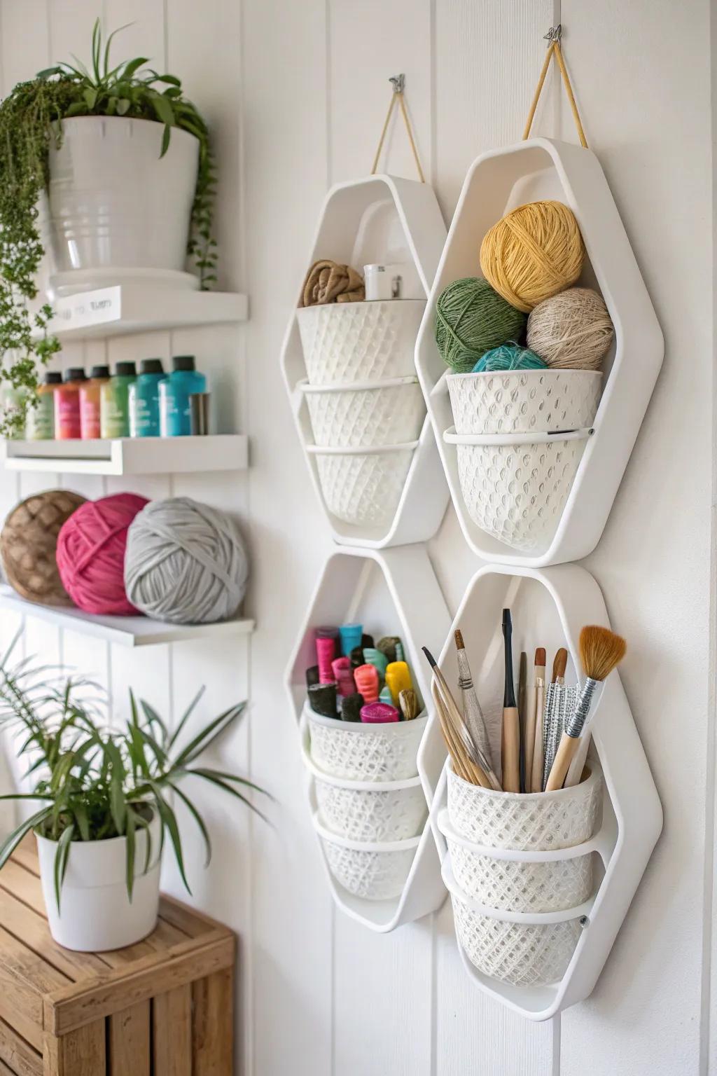 Transform waste into wonder with chic storage solutions that keep your craft space organized and stylish.