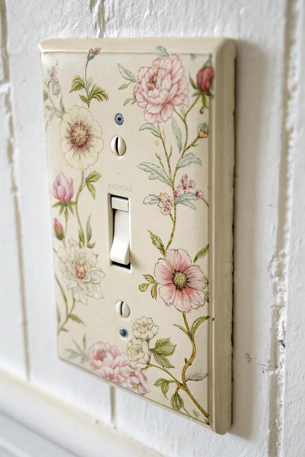 Transform your space with a touch of vintage floral elegance.